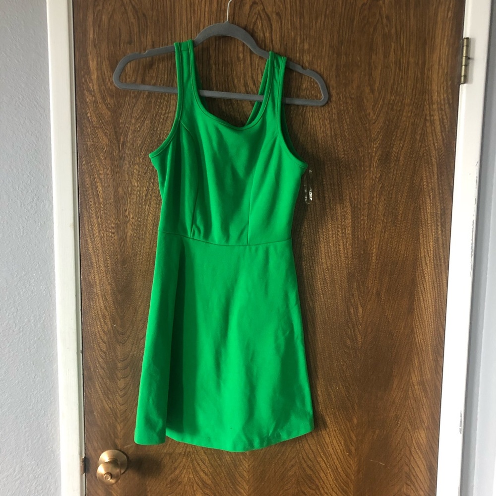Green spring dress